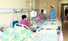 Hospitalized children rose by over 400 compared to last month